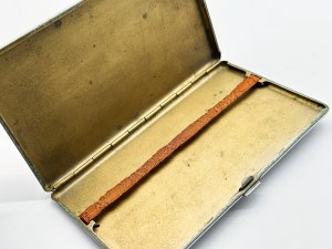 Long chrome cigarette case