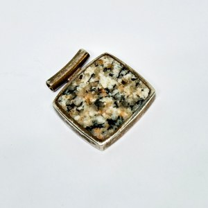 Silver Pendant with Jasper