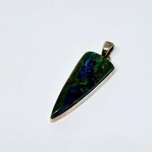 Sterling silver pendant with Azurite