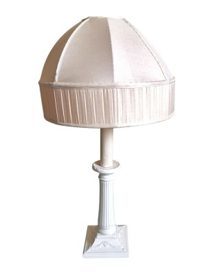 White original lamp from the Bristol Hotel