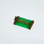 Srebrny wisiorek z Jadeitem w stylu azjatyckim