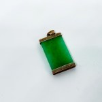 Srebrny wisiorek z Jadeitem w stylu azjatyckim