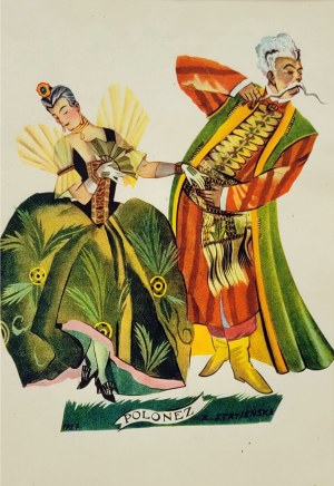 Zofia Stryjeńska ( 1891 - 1976 ), Polonaise, Polish Dances