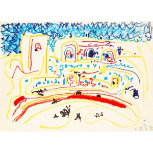 Pablo Picasso (1881 - 1973), Arena I, From the series Toros y Toreros, 1961