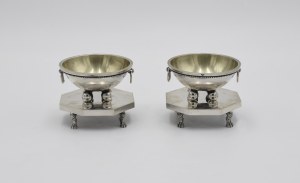 A pair of classicist salt cellars