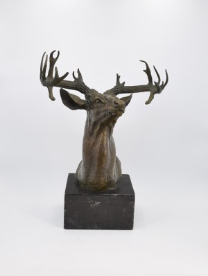 CLEMENT A. MASIER (1847-1932), Head of a Deer