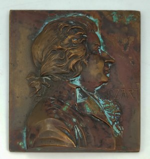 FRANZ STIASNY (1881-1941), Amadeus Mozart - plaque