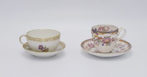 Tea cup and coffee cup