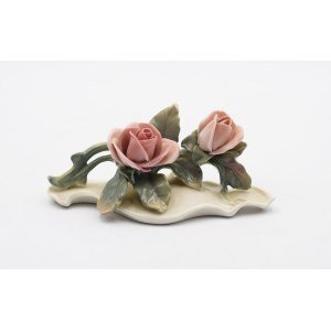 VOLKSTEDT - FABRYKA PORCELANY KARLA ENSA, Gałązka róż - Przycisk do papieru