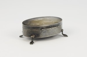 Box with a hinged lid with a hinged lid