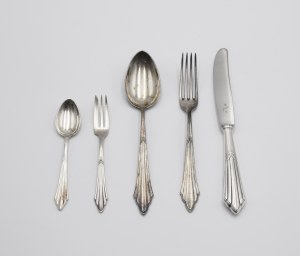 WMF - WÜRTTEMBERGISCHE METALLWARENFABRIK, Cutlery set for 6 persons.
