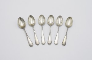 Set of six mocha spoons