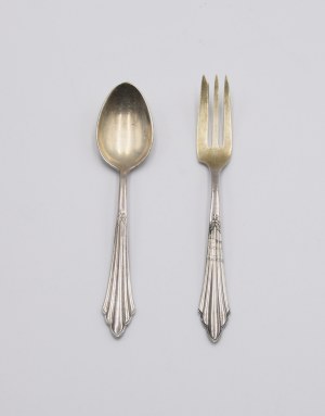 WMF - WÜRTTEMBERGISCHE METALLWARENFABRIK, Dessert cutlery for 12 persons.
