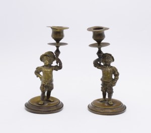 A pair of candlesticks
