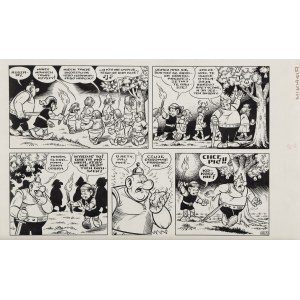 Janusz Christa (1934 Wilno - 2008 Sopot), Kajko i Kokosz. Skarby Mirmiła, plansza nr 30A