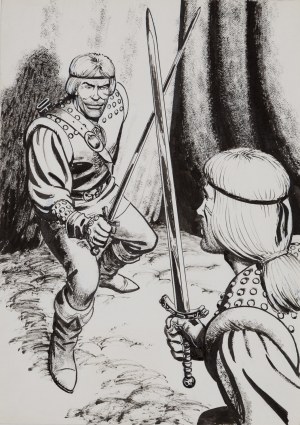 Boguslaw Polch (1941 Warsaw - 2020 ), Illustration for the story 