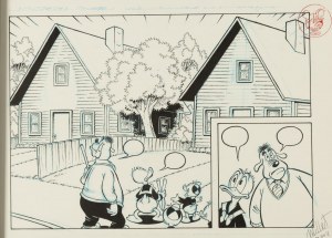Jose Maria Millet Lopez (b. 1949), Donald Duck, cartoon illustration, 2008