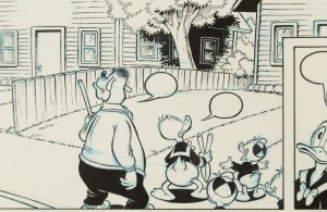 Jose Maria Millet Lopez (b. 1949), Donald Duck, cartoon illustration, 2008