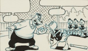 Jose Maria Millet Lopez (b. 1949), Donald Duck, cartoon illustration, 2008
