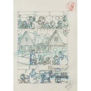 Jose Maria Millet Lopez (ur. 1949), Kaczor Donald, ilustracja komiksowa, 2008