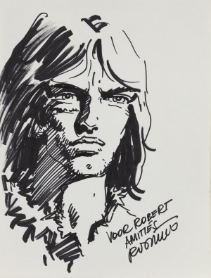 Grzegorz Rosiński (b. 1941, Stalowa Wola), Thorgal, portrait of the hero