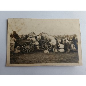 ZDJĘCIE OLEJÓW, ZBORÓW, UKRAINA, WÓZ, TABOR, CYGANIE, PRZEDWOJENNE
