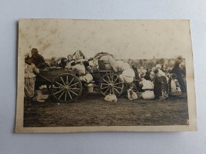 ZDJĘCIE OLEJÓW, ZBORÓW, UKRAINA, WÓZ, TABOR, CYGANIE, PRZEDWOJENNE