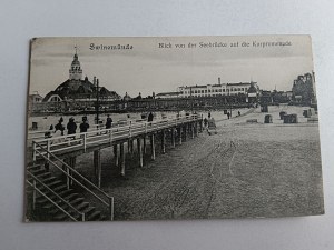 POSTCARD SWINOUJSCIE SWINEMUNDE, PROMENADE