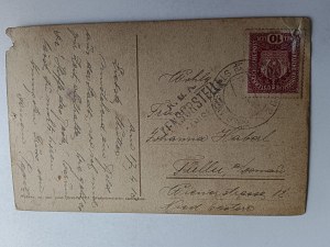 POSTCARD STANISLAWOW JACHOWICZA STREET, DAMAGED, STAMP