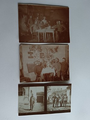 SET OF 3 PHOTOS ŁUCK, UKRAINE, SOLDIERS ARMY 1915