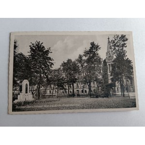 POCZTÓWKA CIESZYN TESCHEN, KOŚCIÓŁ, ZNACZEK, STEMPEL