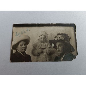 ZDJĘCIE STANISŁAWÓW, 1912 R, DWIE KOBIETY I DZIECKO