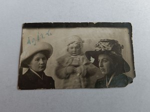 PHOTO OF STANISLAWOW, 1912, TWO WOMEN AND A CHILD