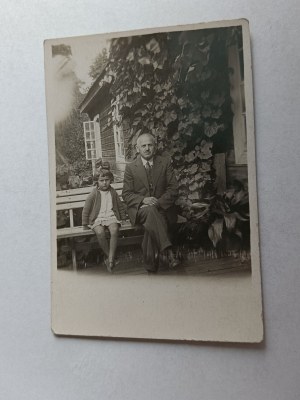 PHOTO OLDER MAN, CHILD, 1934