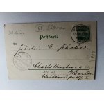 POCZTÓWKA CIEPLICE ŚLĄSKIE ZDRÓJ WARMBRUNN, DŁUGI ADRES, 1900 R, ZNACZEK, STEMPEL