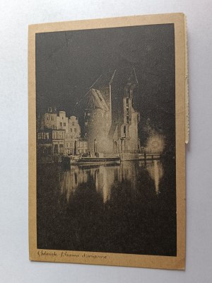 POSTCARD GDANSK CRANE GATE, STAMP, STAMP