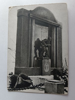 POSTCARD GOZDOWICE, POV CHOJNA, MEMORIAL TO WP SAPPERS FALLEN DURING THE FORCING OF THE ODER RIVER