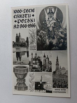 PHOTO GNIEZNO POZNAŃ KRAKÓW CZĘSTOCHOWA NIEPOKALANÓW, 1966 ANNIVERSARY BAPTISM OF POLAND