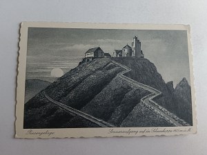 POSTCARD KARKONOSZE RIESENGEBIRGE SNOWBIRD, STAMP
