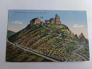 POSTCARD KARKONOSZE RIESENGEBIRGE SNOWBIRD