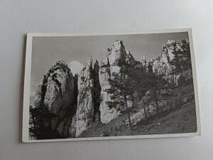 POSTCARD FATHERS ROCK GROUP HIKERS