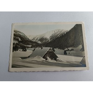 POCZTÓWKA KARKONOSZE ŚNIEŻKA, STEMPEL