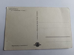 POSTCARD SZCZAWNICA UL SOBIESKIEGO IN WINTER