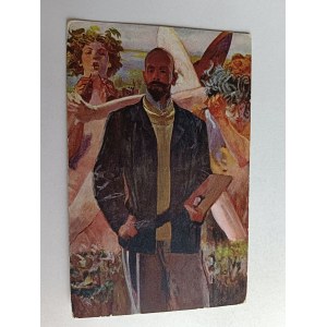 POCZTÓWKA MALARSTWO POLSKIE MALCZEWSKI, PORTRET WŁASNY