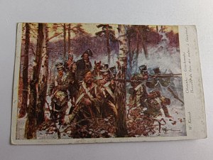 POSTCARD POLISH PAINTING KOSSAK OLSZYNKA GROCHOWSKA