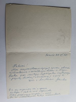 FOLDING CARD TARNÓW 1968