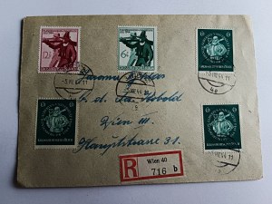 ENVELOPE STAMP WIEN VIENNA, STAMP, 1944