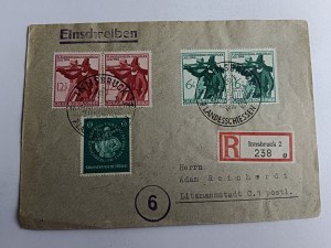 ENVELOPE STAMP INNSBRUCK, LTZMANNSTADT BOAT 1944, STAMP