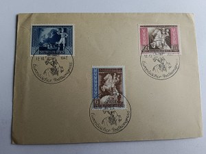 ENVELOPE STAMP WIEN, STAMP, HORSES, VIENNA