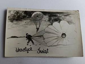 PHOTO PARACHUTIST, SKYDIVING, PARACHUTE